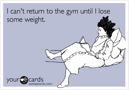 Dear woman at the gym...
